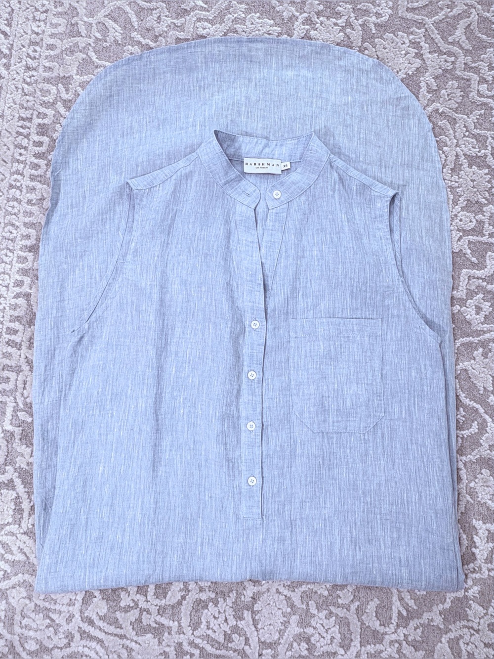 Harshman Durrant Linen Popover Shirt Dress - Picture 6 of 14